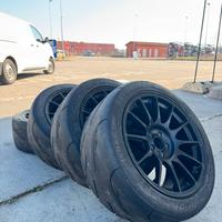 Cerchi ProTrack One 9x17 5x100 ET38 Gomme Nankang