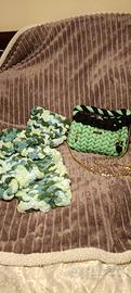 chunkybag con sciarpa fatte a mano 