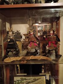 Trio statuine samurai