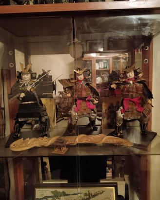 Trio statuine samurai