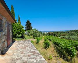 Casale in collina con vista fino al Mare Campiglia