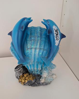 souvenir conchiglia con delfini jesolo