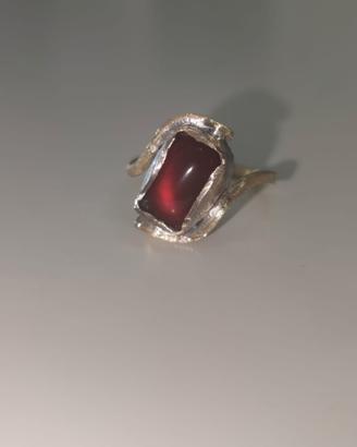 Anello cornalina lavoro artigianale 