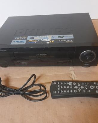 Philips VR 600 Lettore Vhs Con Telecomando.
