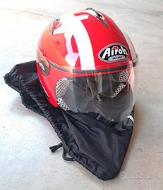 Casco Airoh Helmet jet rosso e bianco tg S