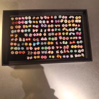 lotto 97 pezzi orecchini bimbi 