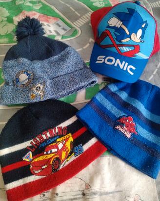 Cappelli bambino Sonic e personaggi