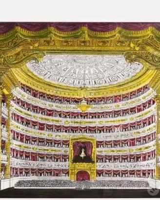 Fornasetti Teatro alla Scala - Vassoio 60x48