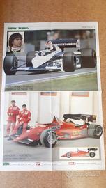 Doppio poster auto F1 e moto Honda Cagiva 500