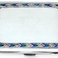 Portasigarette argento e smalti 1922