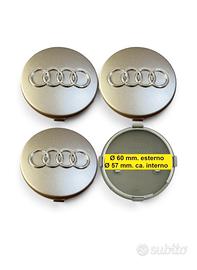 Tappi copri mozzo per Audi 60 mm