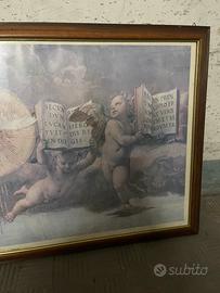 Quadro con cornice legno