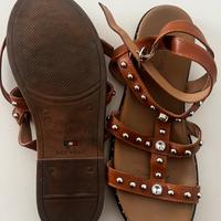 Sandali alla schiava nero giardini