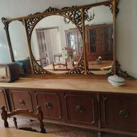 credenza+tavolo in marmo+6 sedie