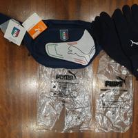 Guanti lana blu Nazionale calcio Italia