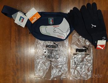 Guanti lana blu Nazionale calcio Italia