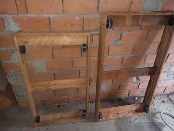sposta mobili in legno con ruote