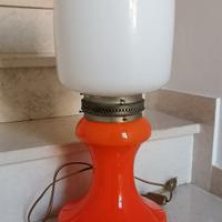 Lampada vintage originale anni ’70, arancione