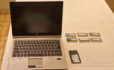 HP EliteBook 2570p + RAM + SSD per ricambi