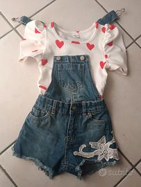 salopette in jeans 
