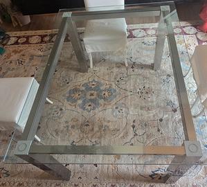 Tavolo in vetro temperato