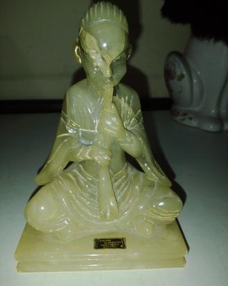 Statua di Monaco in Alabastro 