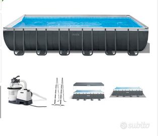 Piscina intex fuoriterra usata