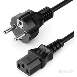 Cavo alimentazione C13 F a Schuko 1,8 mt nero OEM