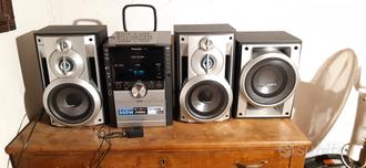 panasonic sa-ak750 cd stereo system  			