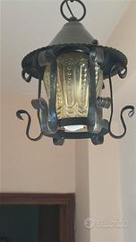 lampadario in ferro battuto