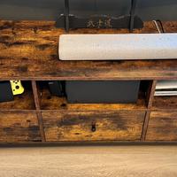Mobile tv stile industriale ferro e legno