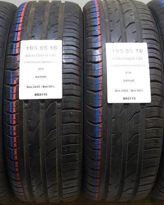 4 GOMME 195 55 16 CONTINENTAL BR2115