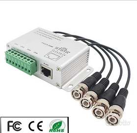 Video balun 4 canali ethernet rj45 Spese gratuite