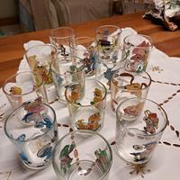 13 bicchieri Nutella decorati collezione anni 90