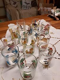 13 bicchieri Nutella decorati collezione anni 90