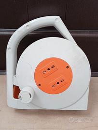 Prolunga bobina cavo elettrico 10 metri, 2  prese