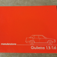 Libretto uso e manutenzione Giulietta 1300 / 1600