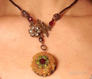 Collana stile antico perline