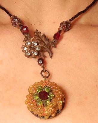 Collana stile antico perline