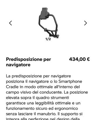 Bmw 450GS supporto nav/tel