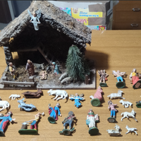 Capanna Presepe artigianale + statuine