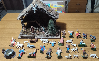 Capanna Presepe artigianale + statuine