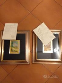 Quadri foglio oro certificati Magnani Maria Rosa