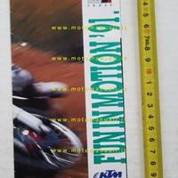 KTM modelli Cross Enduro 1991 depliant moto italia