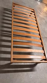Rete letto singolo in legno con doghe