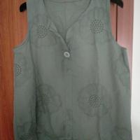 Camicetta verde 100% cotone 