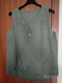 Camicetta verde 100% cotone 