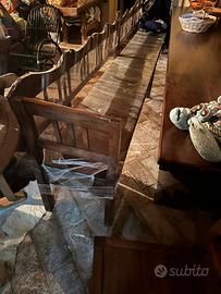 Tavolo + panca+sedie