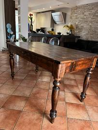 Tavolo legno fine 800, inizio del 900