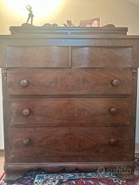 Cassettiera antica in legno – Stile classico, in o